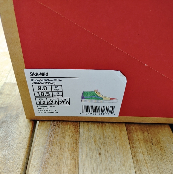 Van's Pride Sk-8 Mid Multi True/White - Picture 5 of 6